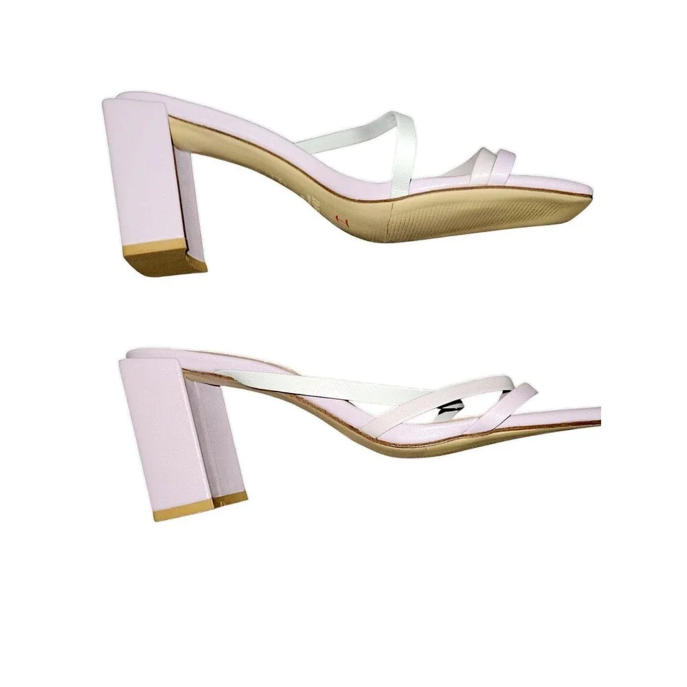 Jaggar The Label Lilac & White Strappy Formal Minimalist Sandal Women SI…